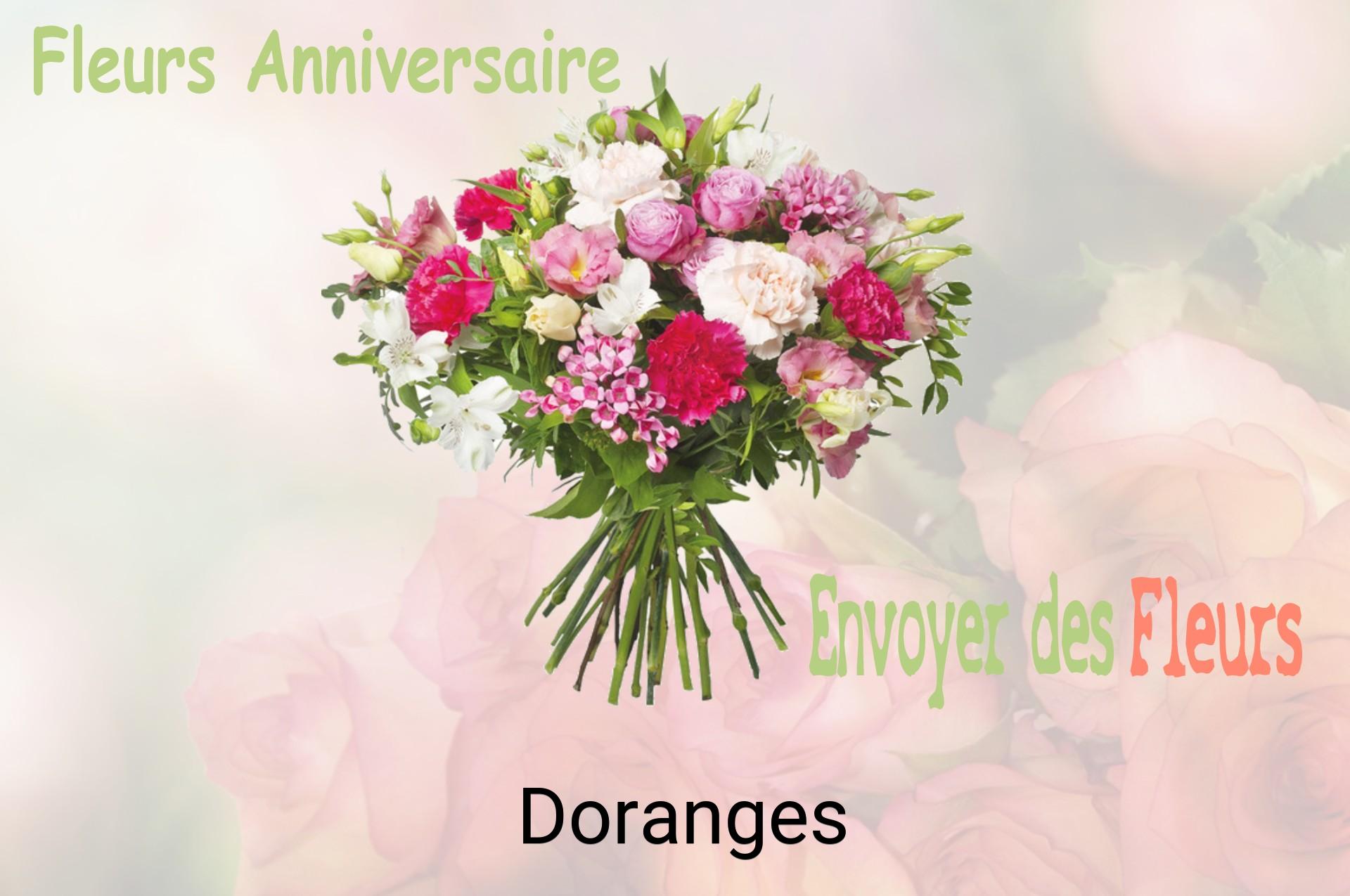 Bouquet de fleurs d’anniversaire livré à Doranges
