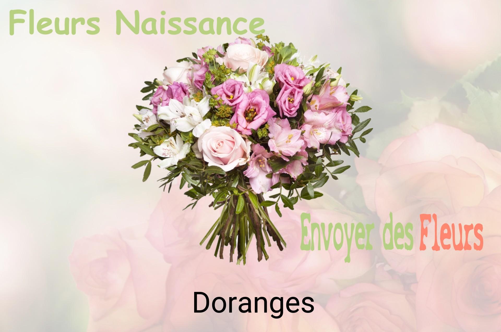 Bouquet de fleurs de naissance livré à Doranges